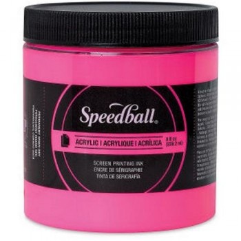 Speedball 237ml Tinta serigrafía fluorescente Hot Pink