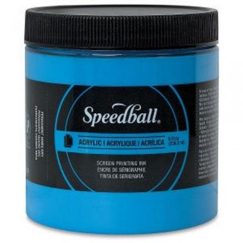 Speedball 237ml Tinta serigrafía fluorescente Azul