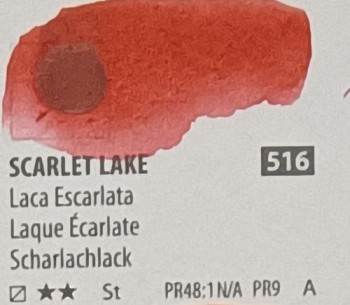 Acua. PWC ShinHan 15ml SCARLET LAKE nº 516 serie A