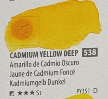 Acua. PWC ShinHan 15ml CADMIUM YELLOW DEEP nº 538  serie D