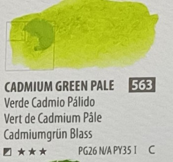 Acua. PWC ShinHan 15ml CADMIUM GREEN PALE nº 563 serie C