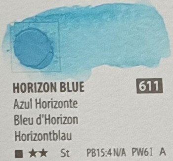 Acua. PWC ShinHan 15ml HORIZON BLUE  nº 611 serie A