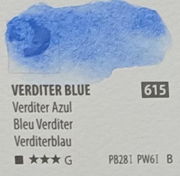 Acua. PWC ShinHan 15ml VERDITER BLUE nº 615 serie B