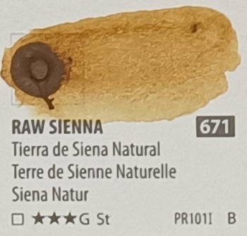 Acua. PWC ShinHan 15ml RAW SIENNA nº 671 serie B