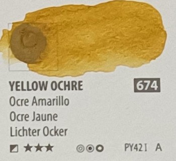 Acua. PWC ShinHan 15ml YELLOW OCHRE nº 674 serie A