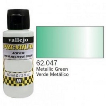 VALLEJO PREMIUM Pearl & Metallics 60ml Verde Metálico