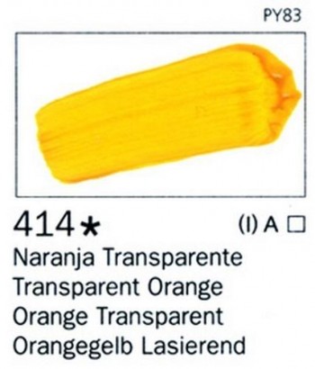 N.414 VALLEJO ARTIST Naranja Transparente