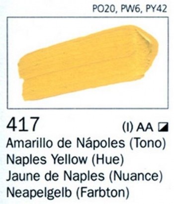 N.417 VALLEJO ARTIST Amarillo Nápoles (Tono)