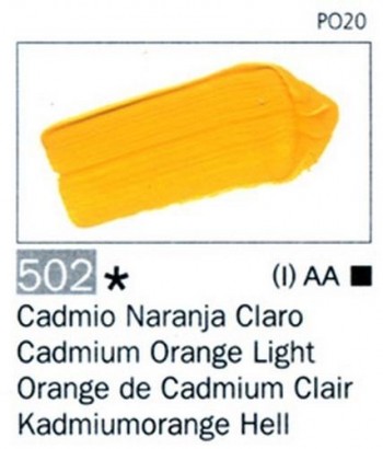 N.502 VALLEJO ARTIST Cadmio Naranja Claro