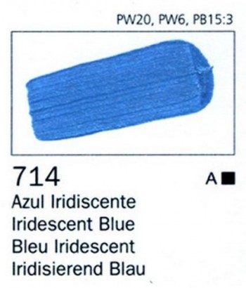 N.714 VALLEJO ARTIST Azul Iridiscente