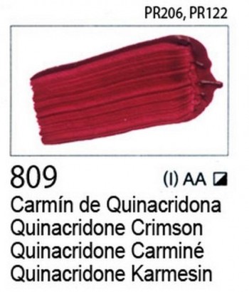 N.809 VALLEJO ARTIST Carmín de Quinacridona