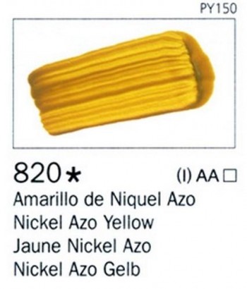 N.820 VALLEJO ARTIST Amarillo de Niquel Azo